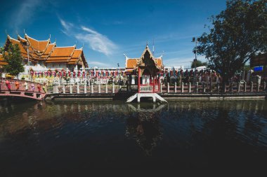 Tayland. Bangkok 'ta. Mermer Tapınak