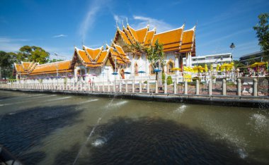 Tayland. Bangkok 'ta. Mermer Tapınak