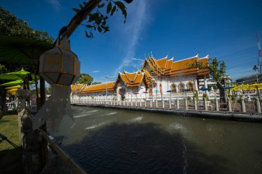Tayland. Bangkok 'ta. Mermer Tapınak