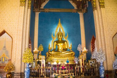 Tayland. Bangkok 'ta. Mermer Tapınak