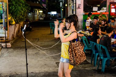 Tayland. Bangkok 'ta. Khao San Yolu.