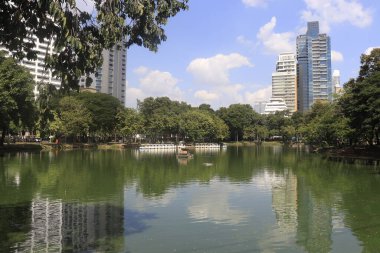 Tayland. Bangkok 'ta. Lumpini Parkı