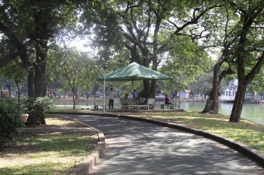 Tayland. Bangkok 'ta. Lumpini Parkı