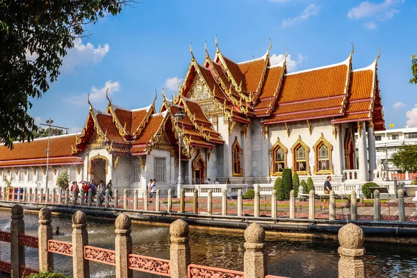 Thailand Bangkok Marmortempel — Stockfoto