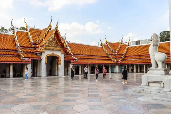 Thaïlande Bangkok Temple Marbre — Photo