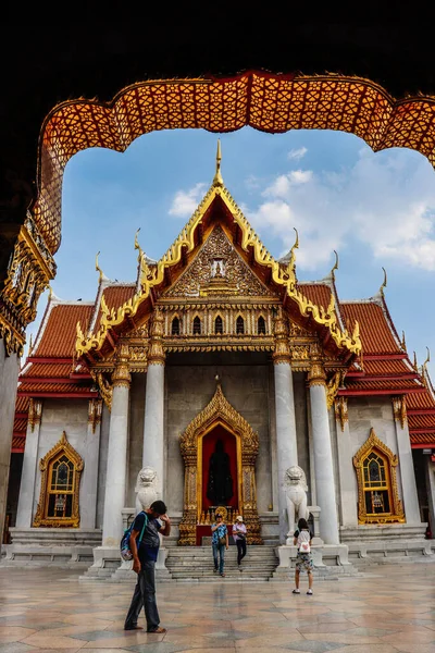 Thailand Bangkok Marmortempel — Stockfoto