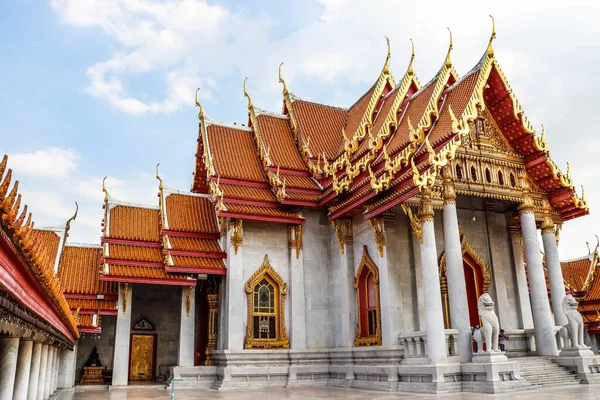 Thailand Bangkok Marmortempel — Stockfoto