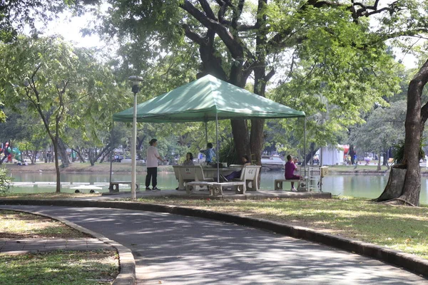 Tajlandia Bangkoku Park Lumpini — Zdjęcie stockowe