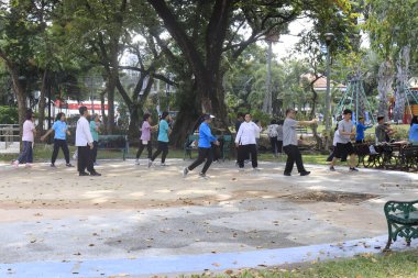Tayland. Bangkok 'ta. Lumpini Parkı