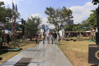 Tayland. Bangkok 'ta. Lumpini Parkı