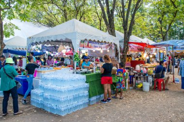 Tayland. Chiang Mai. Şehrin güzel bir manzarası.