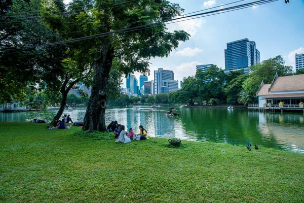 Tajlandia Bangkoku Park Lumpini — Zdjęcie stockowe
