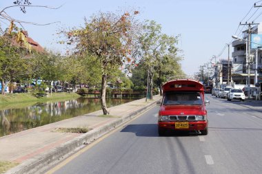 Tayland. Chiang Mai. Şehrin güzel bir manzarası.