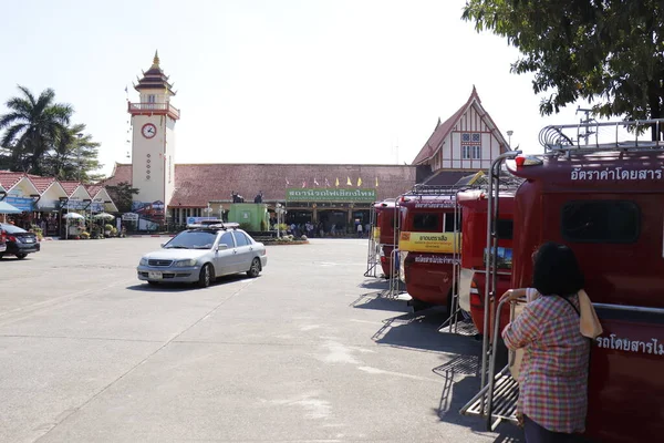 Thajsko Chiang Mai Pohled Vlakové Nádraží Městě — Stock fotografie