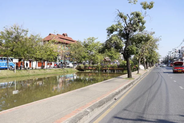 Thailand Det Chiang Mai Vacker Utsikt Över Staden — Stockfoto