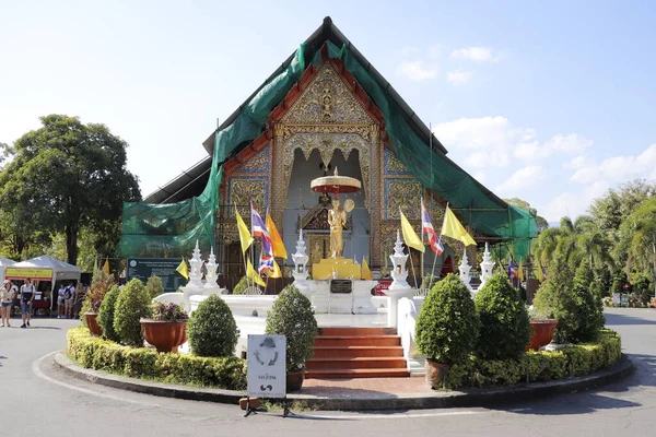 Ταϊλάνδη Τσιάνγκ Μάι Άποψη Ενός Βουδιστικού Ναού — Φωτογραφία Αρχείου