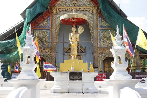 Таиланд Чиангмай Вид Буддийский Храм — стоковое фото