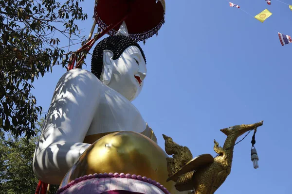 Tajlandia Chiang Mai Widok Buddyjskiej Świątyni — Zdjęcie stockowe
