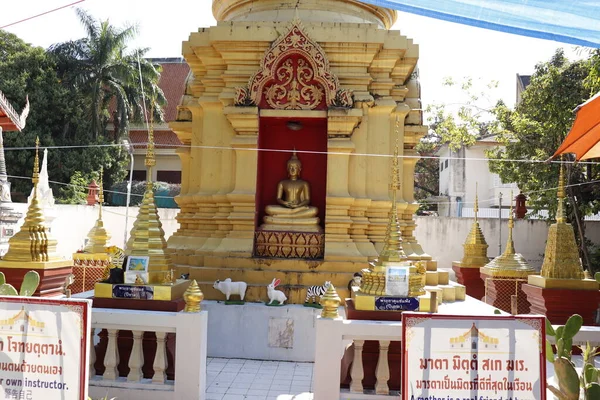 Thailand Det Chiang Mai Över Ett Buddisttempel — Stockfoto