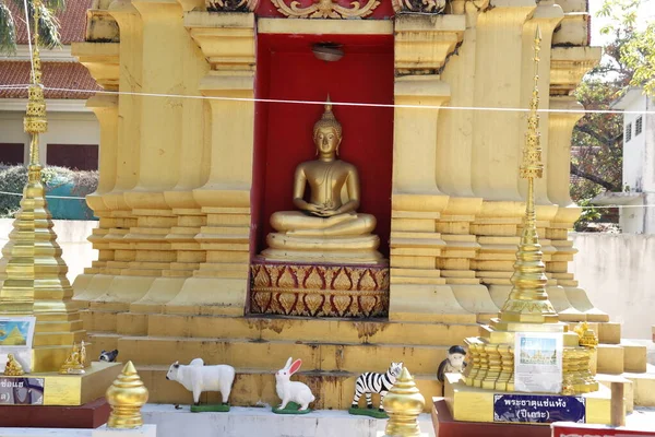 Thaiföld Chiang Mai Vagyok Egy Buddhista Templom Látványa — Stock Fotó