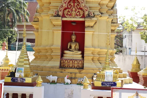 Tailândia Chiang Mai Uma Vista Templo Budista — Fotografia de Stock