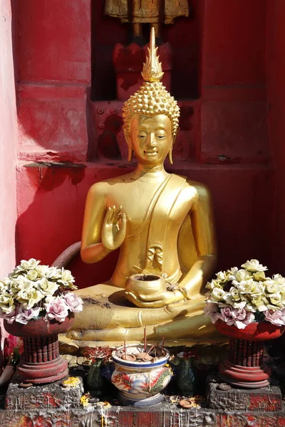 Tajlandia Chiang Mai Widok Buddyjskiej Świątyni — Zdjęcie stockowe