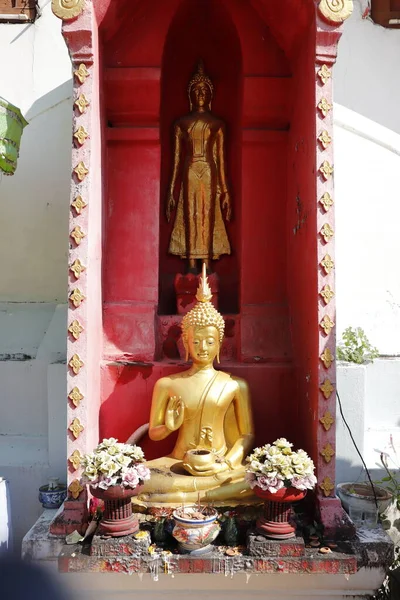 Thaïlande Chiang Mai Vue Temple Bouddhiste — Photo