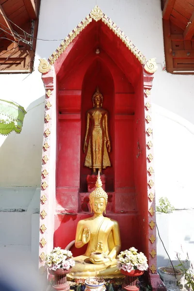 Tailândia Chiang Mai Uma Vista Templo Budista — Fotografia de Stock