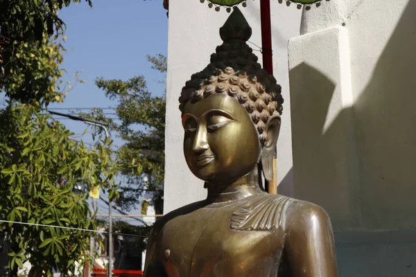 Thailand Chiang Mai Ein Buddhistischer Tempel Der Stadt — Stockfoto