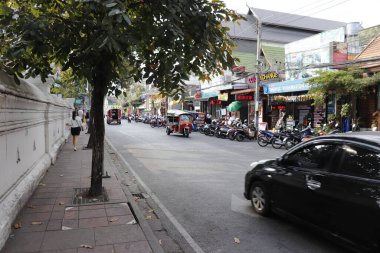 Tayland. Chiang Mai. Şehrin güzel bir manzarası.
