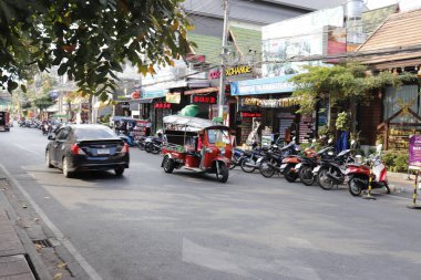 Tayland. Chiang Mai. Şehrin güzel bir manzarası.
