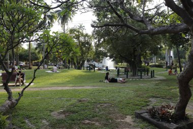 Tayland. Chiang Mai. Şehrin güzel bir manzarası.