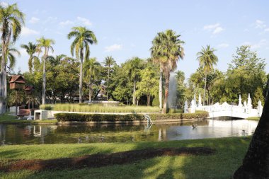 Tayland. Chiang Mai. Şehrin güzel bir manzarası.