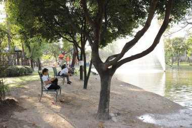 Tayland. Chiang Mai. Şehrin güzel bir manzarası.