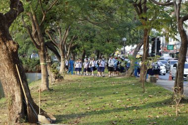 Tayland. Chiang Mai. Şehrin güzel bir manzarası.