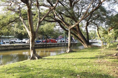 Tayland. Chiang Mai. Şehrin güzel bir manzarası.