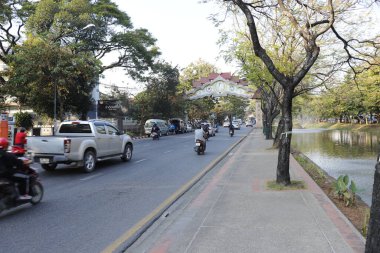 Tayland. Chiang Mai. Şehrin güzel bir manzarası.