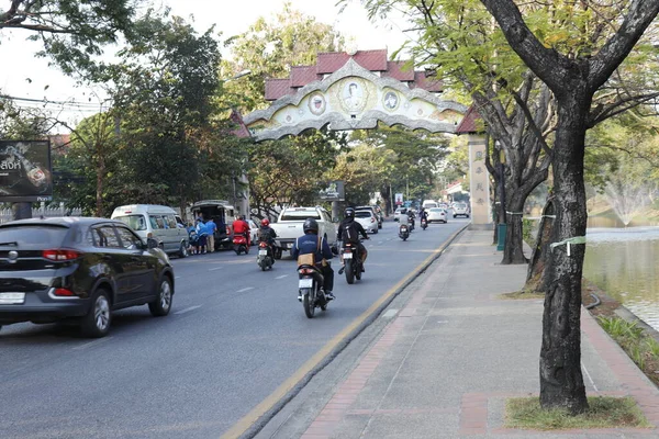 Tailândia Chiang Mai Uma Bela Vista Cidade — Fotografia de Stock