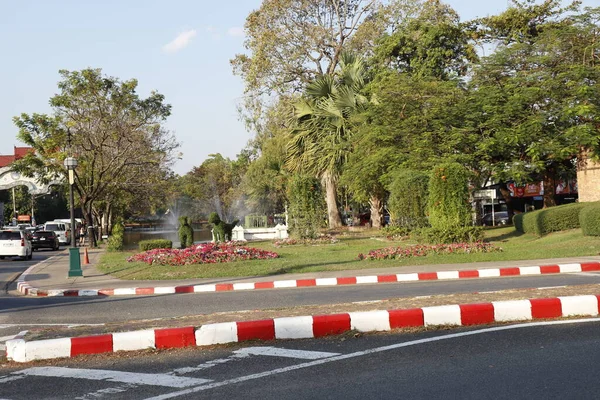 Ταϊλάνδη Τσιάνγκ Μάι Μια Όμορφη Θέα Της Πόλης — Φωτογραφία Αρχείου