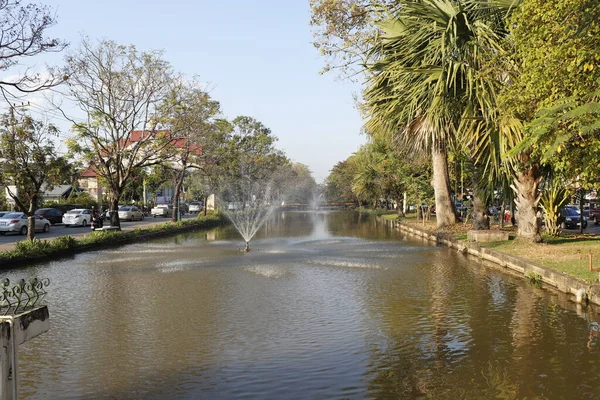 Tajlandia Chiang Mai Piękny Widok Miasto — Zdjęcie stockowe