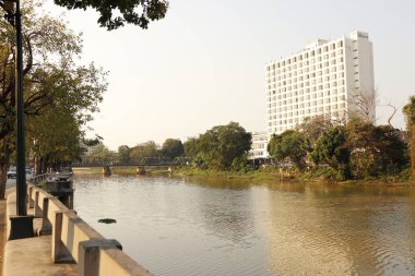 Tayland. Chiang Mai. Şehrin güzel bir manzarası.