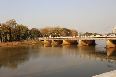 Tayland. Chiang Mai. Şehrin güzel bir manzarası.