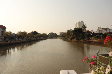 Tayland. Chiang Mai. Şehrin güzel bir manzarası.