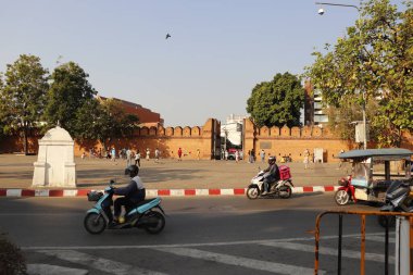 Tayland. Chiang Mai. Şehrin güzel bir manzarası.