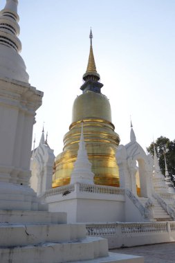Tayland. Chiang Mai. Bir Budist tapınağı..