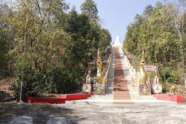 Tayland. Chiang Mai. Budist Tapınağı manzarası.