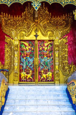 Tayland. Chiang Mai. Budist Tapınağı manzarası.