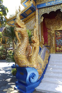 Tayland. Chiang Mai. Budist Tapınağı manzarası.