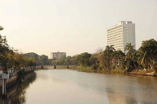 Tailândia Chiang Mai Uma Bela Vista Cidade — Fotografia de Stock