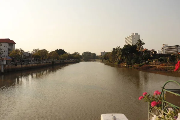 Tailândia Chiang Mai Uma Bela Vista Cidade — Fotografia de Stock